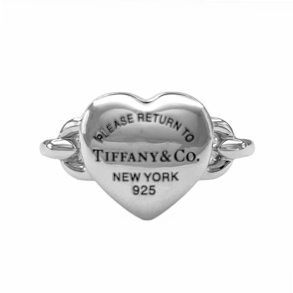 TIFFANY Authentic Silver Heart Ring